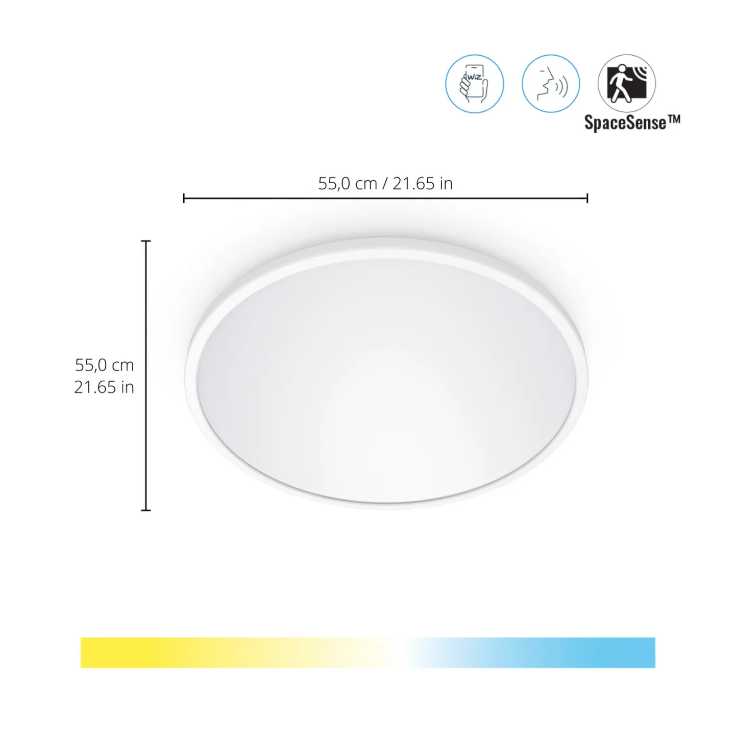 SuperSlim WiZ Taklampe 32W White - WiZ - Stue - Moderne - Plast - Rund