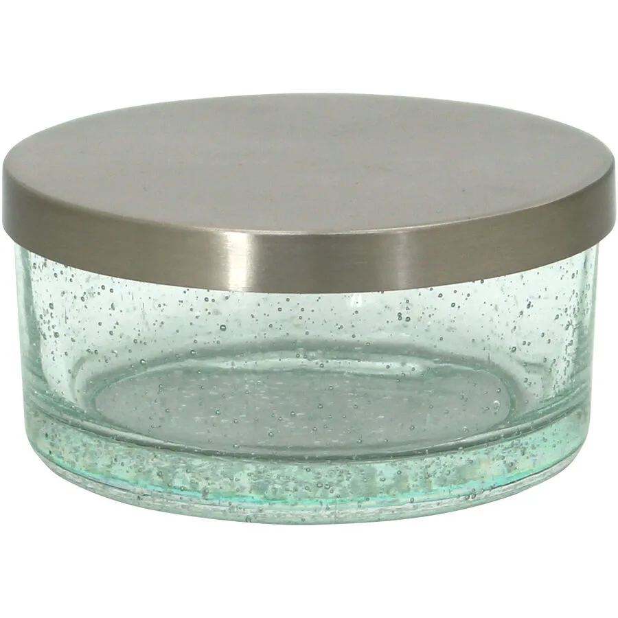 Kosmetikdose Miami grün Glas B 11.2 cm