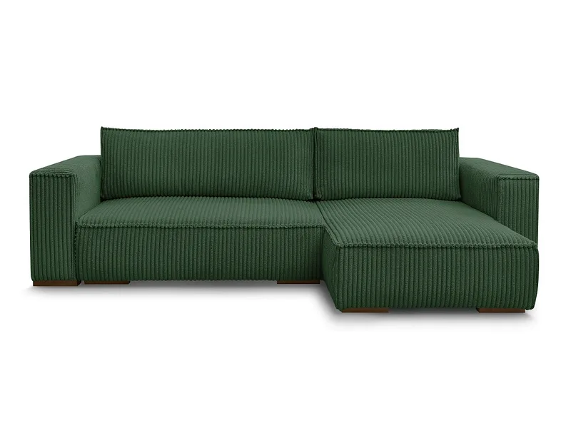 Ecksofa BOBOCHIC CHELSEA Cord-Stoff grün