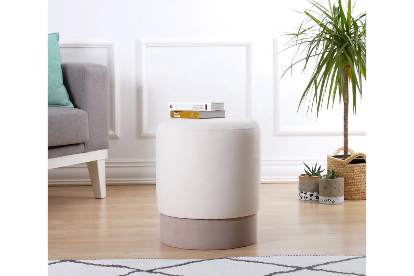 Lockport Sittpuff 38 cm - Beige