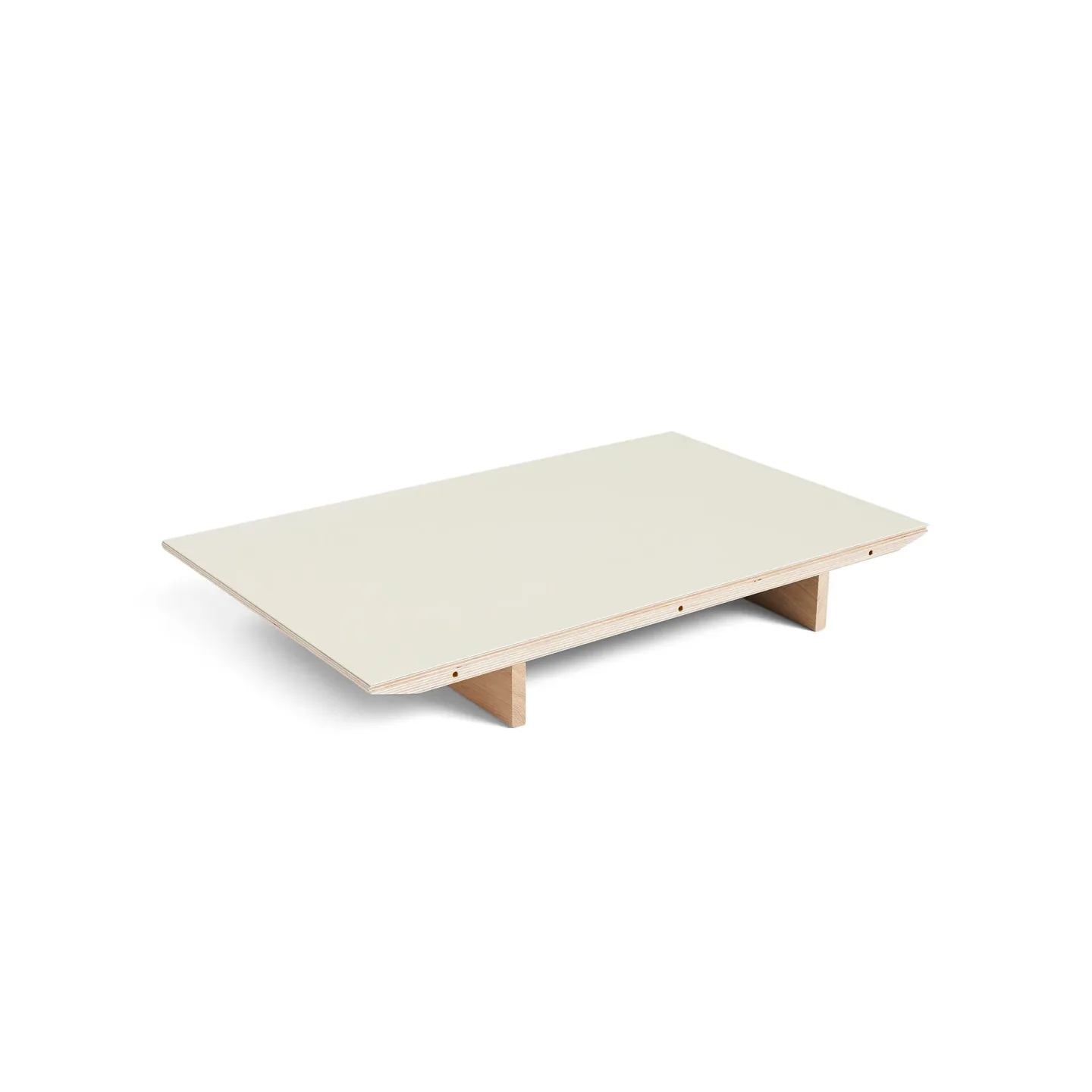 HAY CPH30 2.0 Ausziehplatte für Esstisch 50x90 cm Off white linoleum-lacq. oak