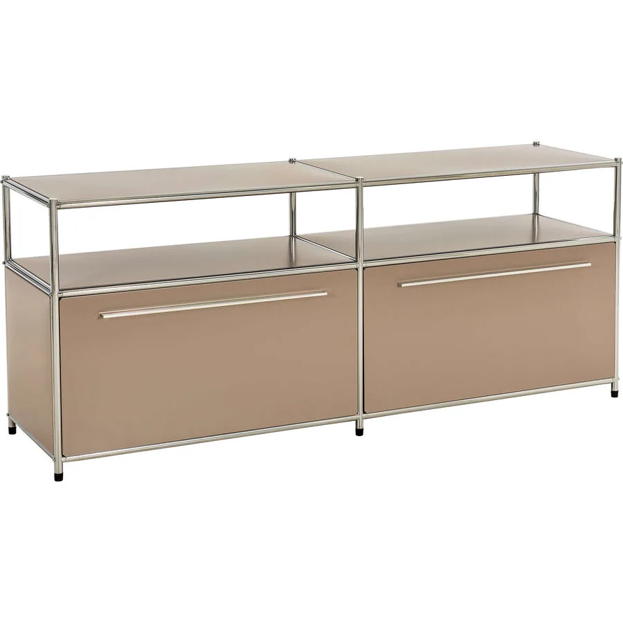 Lowboard Cubo Taupe Metall B 152 H 60 cm - Möbel Konfigurator: Traummöbel individuell zusammenstellen