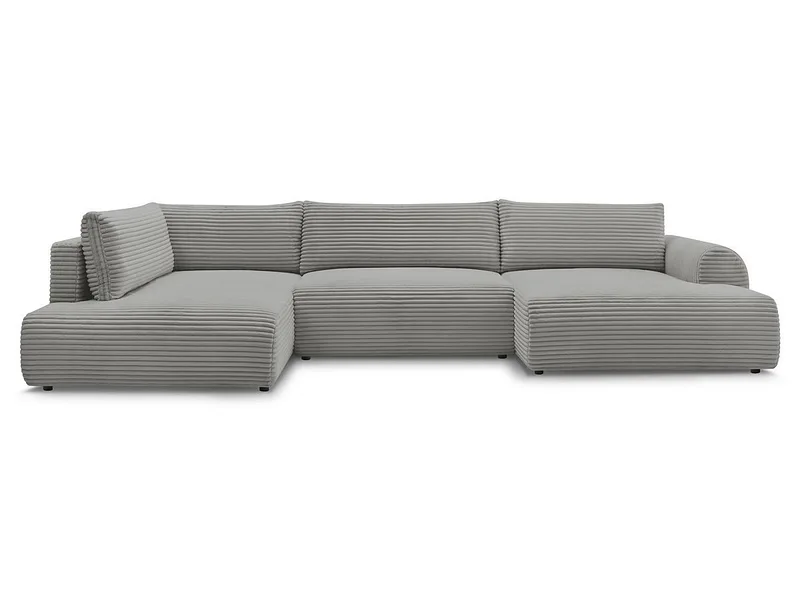 Wohnlandschaft BOBOCHIC LUCIEN Cord-Stoff dunkelgrau