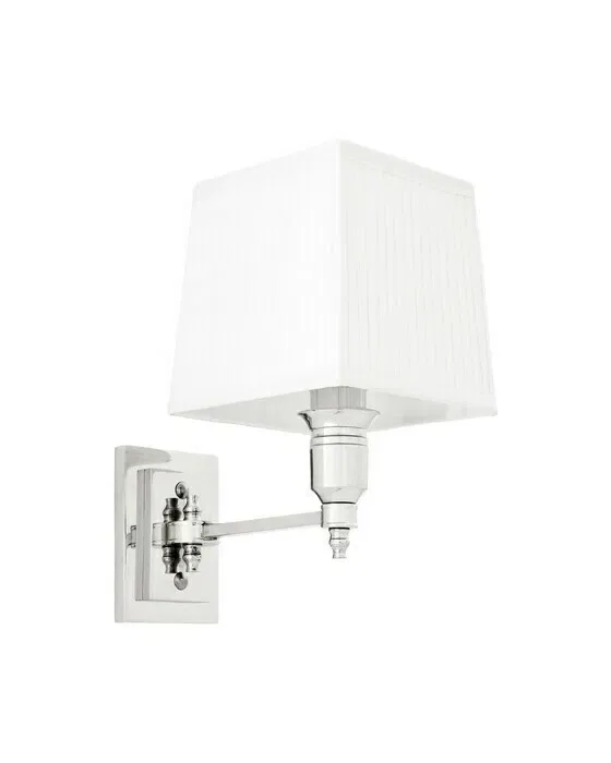 Lexington vägglampa nickel/vit