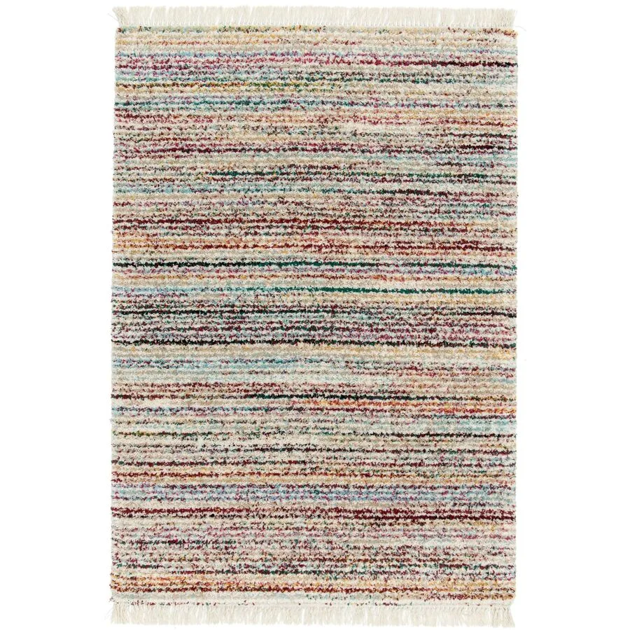 Teppich Sanji farbig Streifen Polypropylen 80 x 150 cm