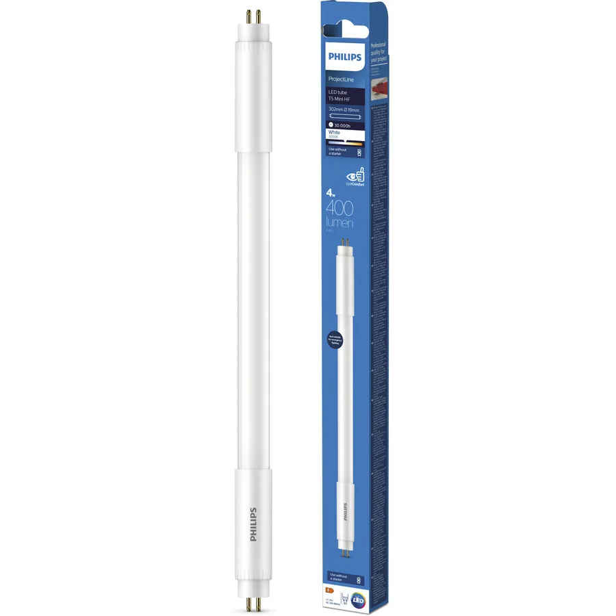 Leuchtstoffröhre Philips Glas G5 4 W - Farbe: weiss - LED - Lichtfarbe: Helles Neutralweiss - LED Leuchtmittel