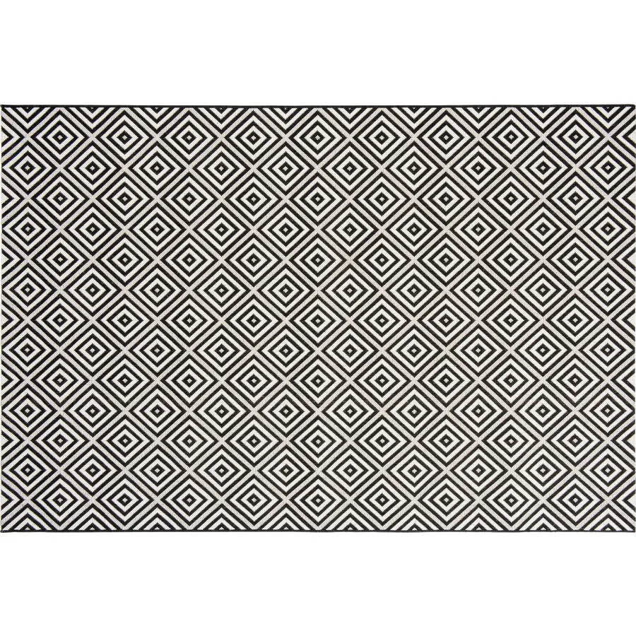 Outdoor-Teppich Essenza schwarz/weiss Anderes Muster Polypropylen 200 x 290 cm