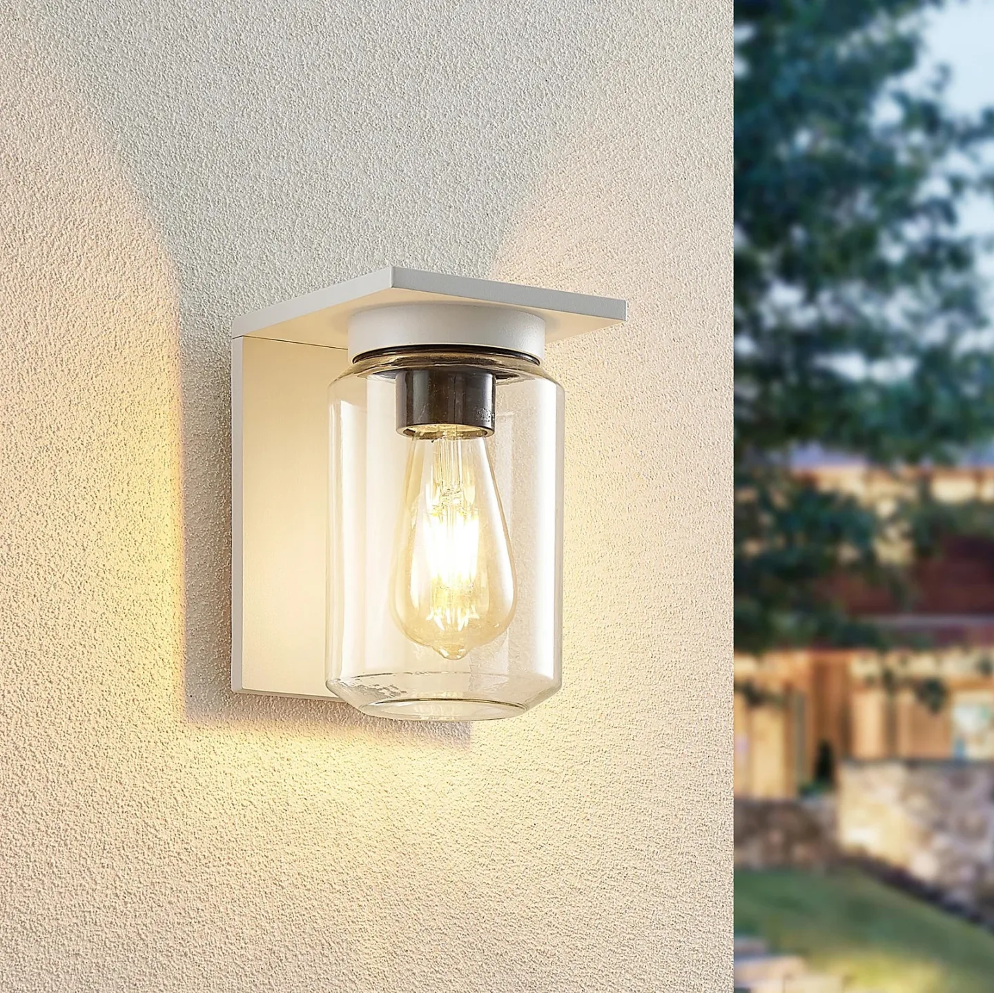 Semka Utendørs Vegglampe White - Lucande - Terrasse - Moderne - Metall - Med en lyskilde
