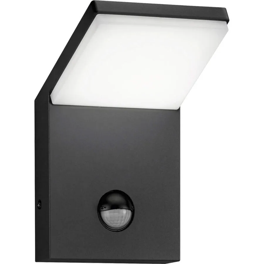 Wandlampe aussen Vive Grau Aluminium 10 cm 16 cm - Farbe: anthrazit - Material: Aluguss - LED - Lichtfarbe: Warmweiss - LED Energiesparlampen