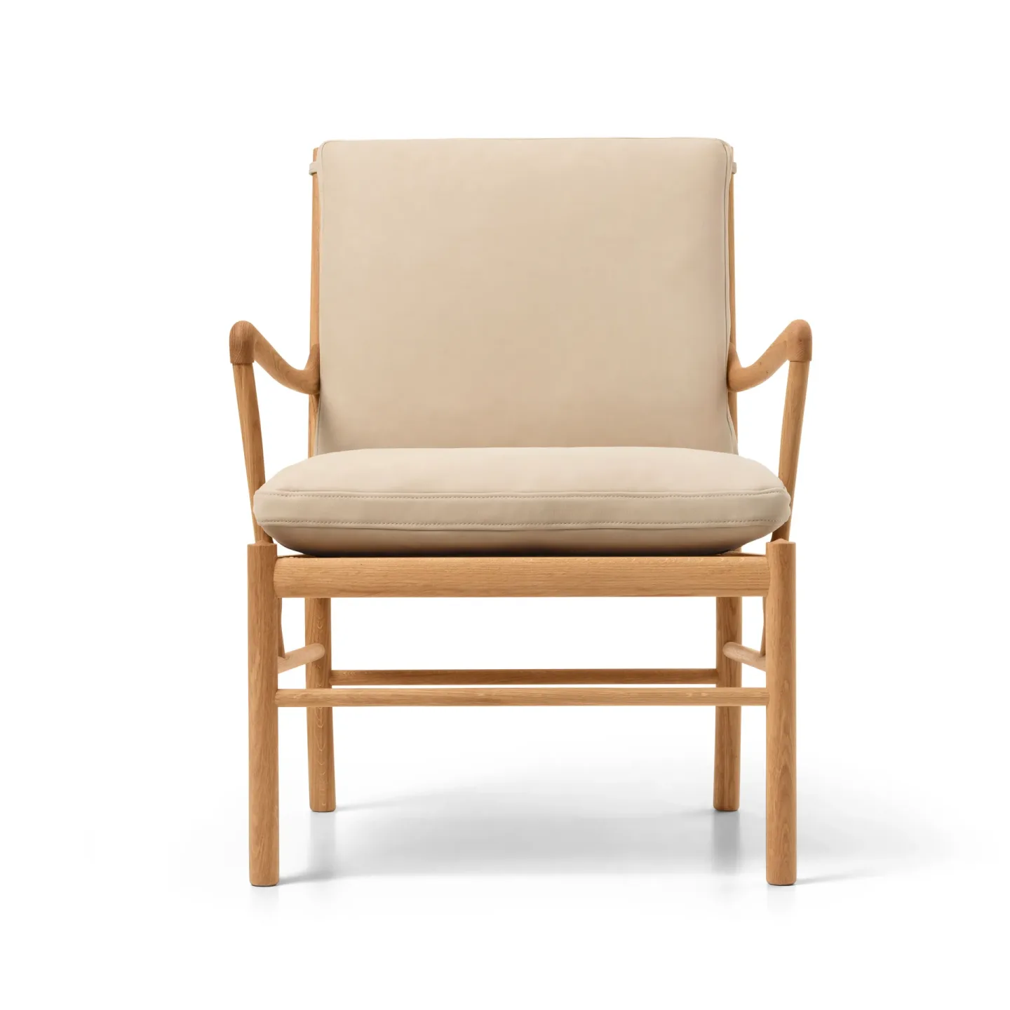 Carl Hansen & Søn OW149 Colonial chair fåtölj Terra 20365 läder-oljad ek