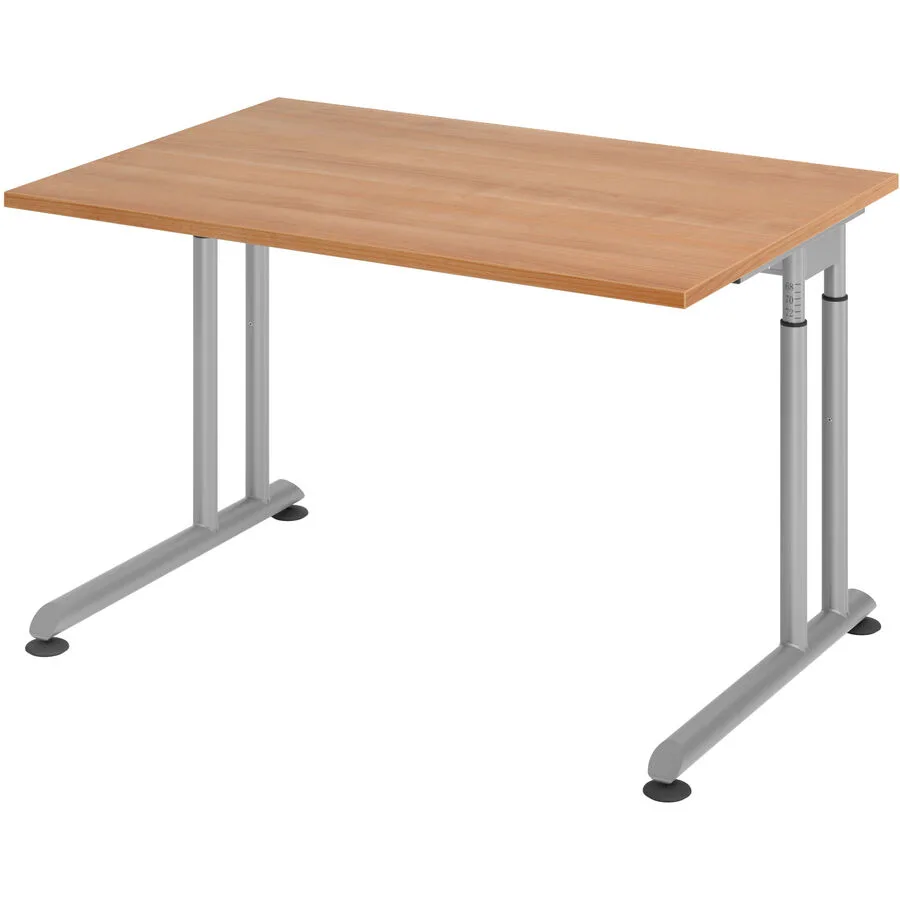 Schreibtisch Office nussbaum Holzwerkstoff B 120 T 80 cm