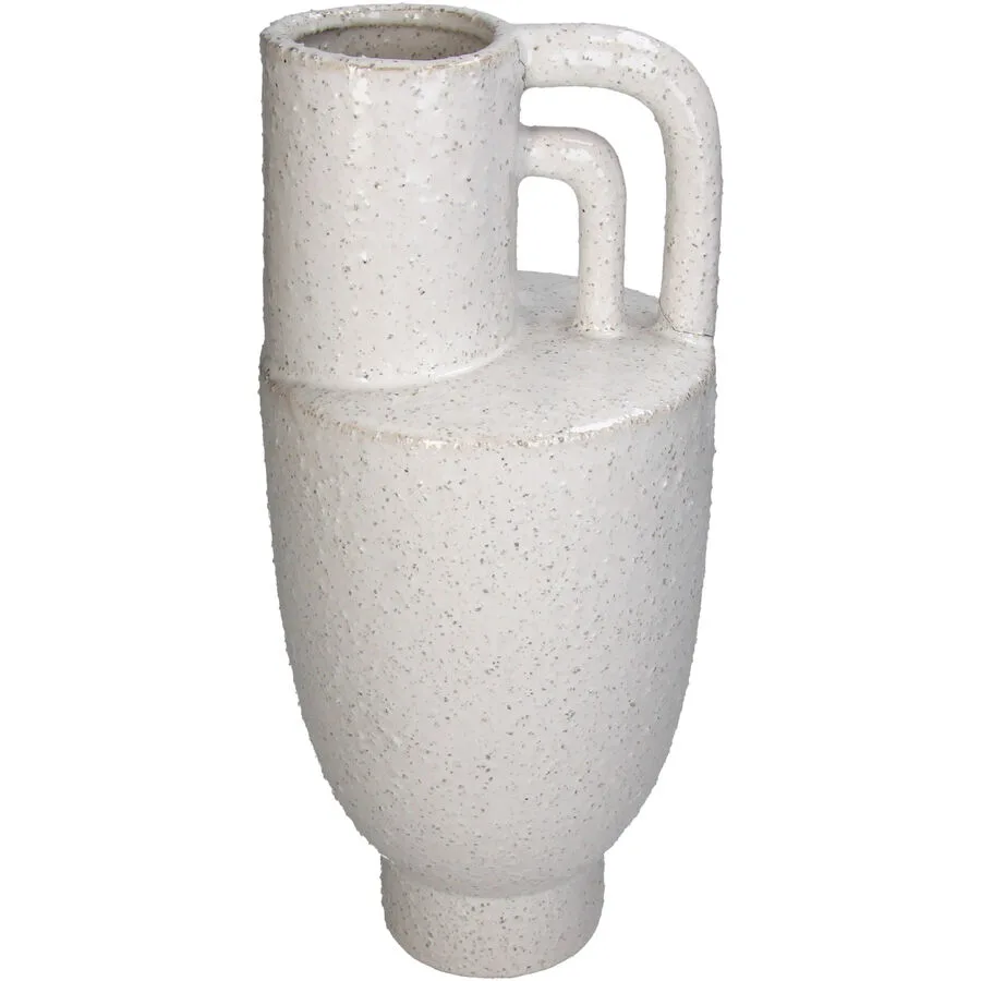 Vase Myko Weiss Steingut 33 cm