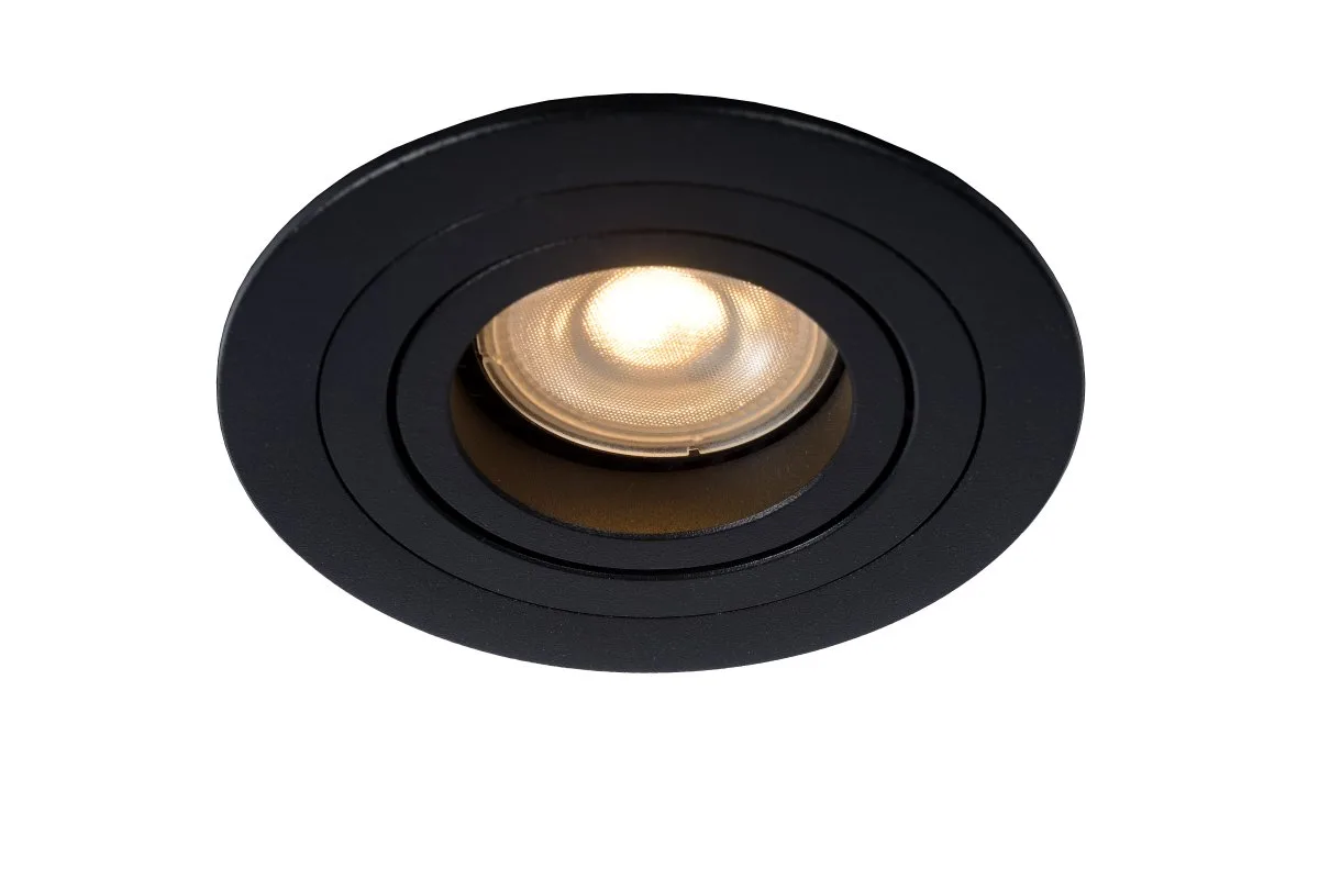 Lucide - Tube spotlight GU10 - Infälld spotlight - Svart