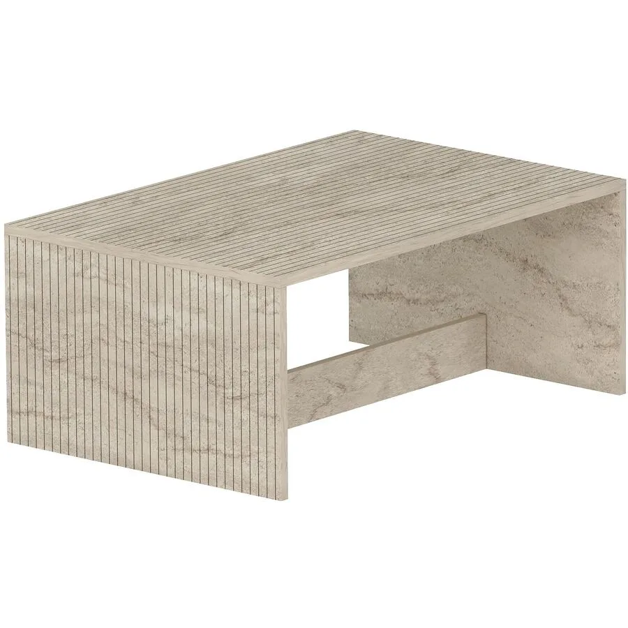Salontisch Georis Travertin 100% Melaminbeschichtete Kiefer B 90 T 60 cm