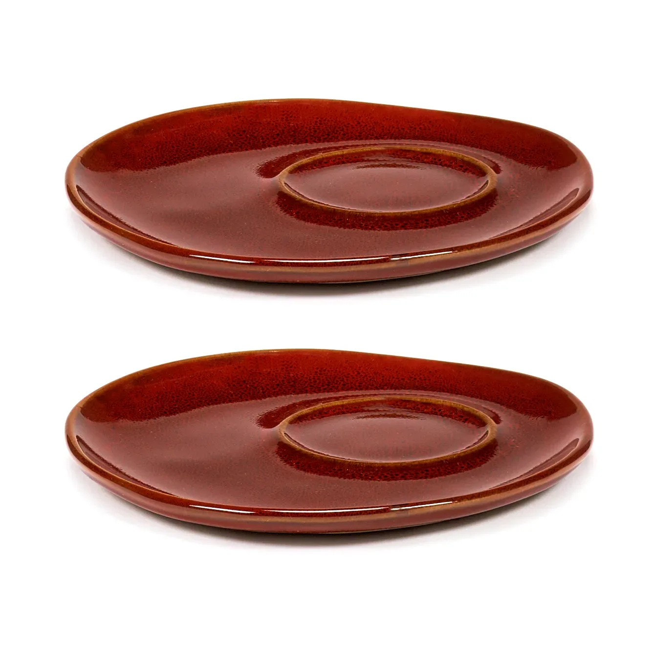 Serax La Mère Untertasse für Espressotasse Ø11 cm 2er-Pack Venetian red
