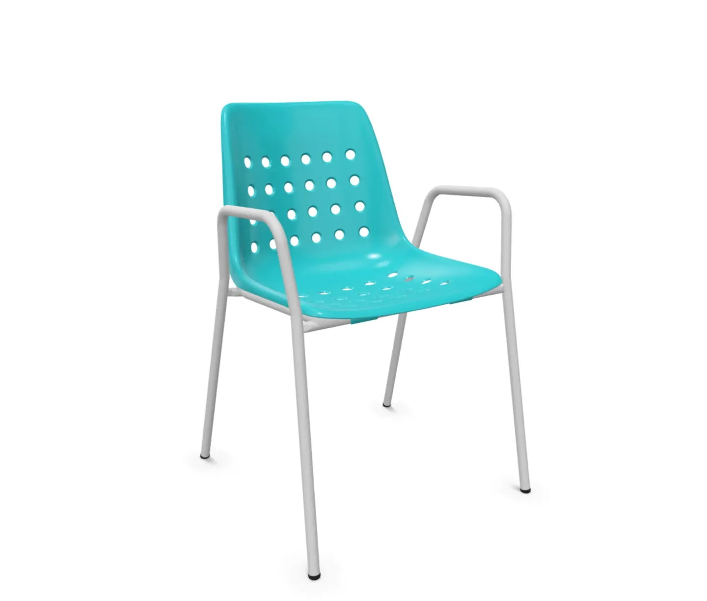 Schaffner Schalen-Stuhl Bermuda mit Armlehne Blau | Schubiger Möbel