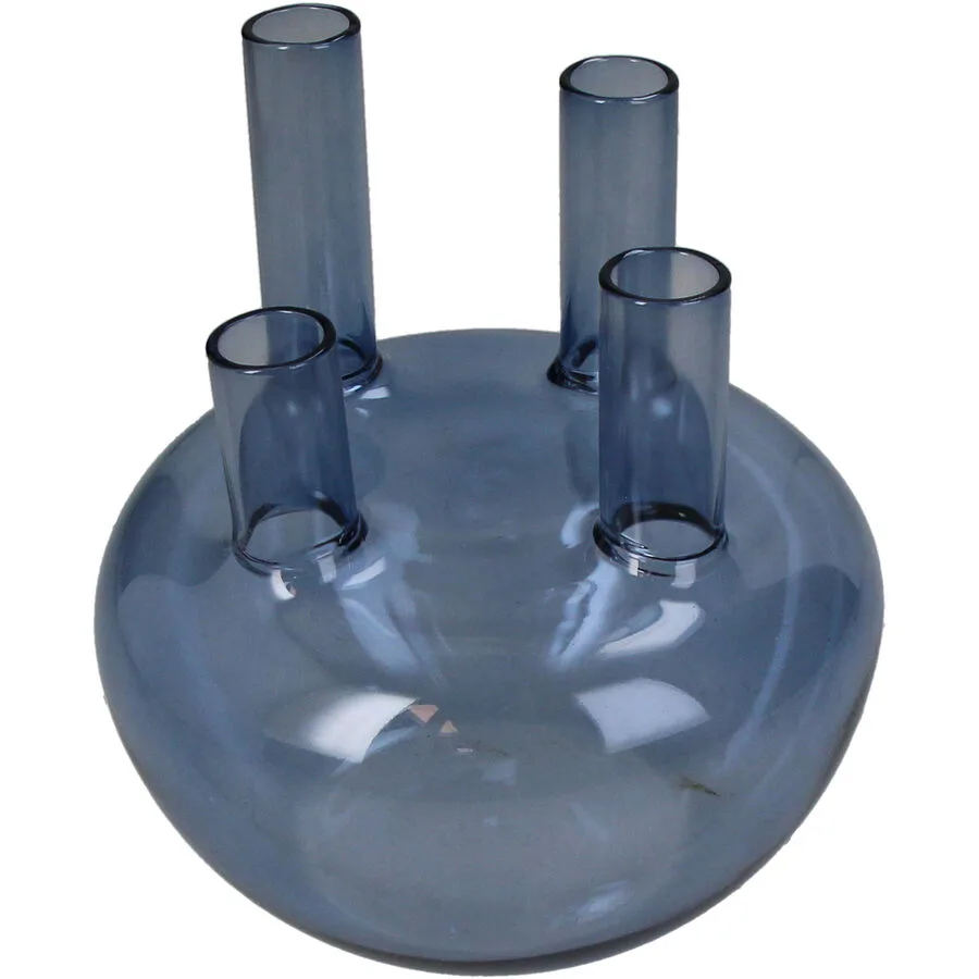 Vase Myko Blau Glas 17 cm