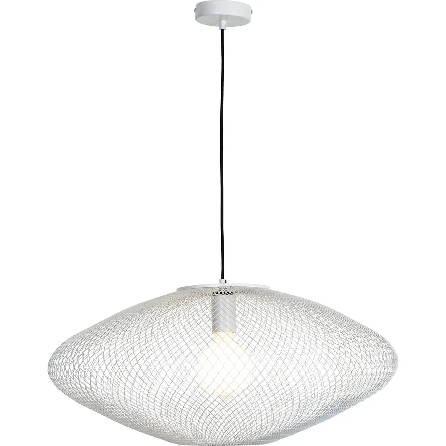 Pendellampe Amour Weiss Metall 60 cm 150 cm