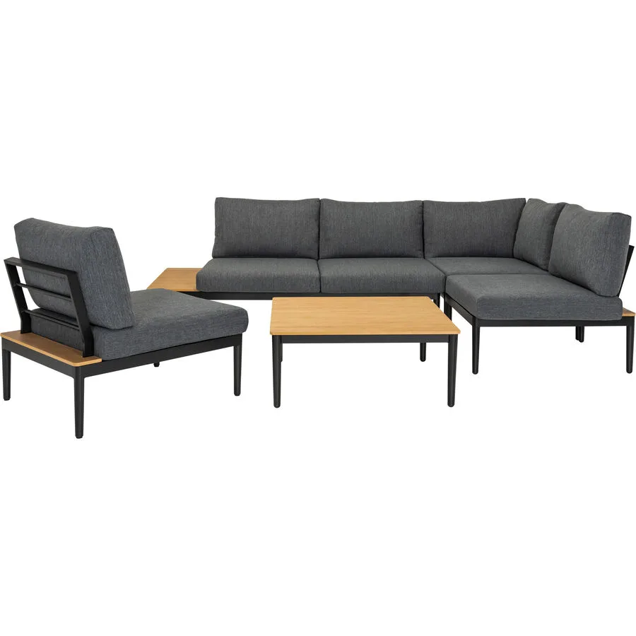 Gartenlounge Florida anthrazit Aluminium 6 B 246.5 cm T 148.5 cm