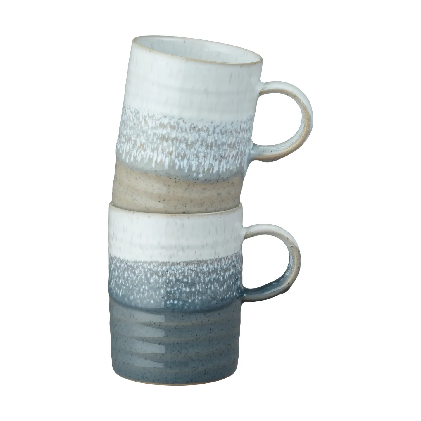 Denby Kiln Accents Becher 40 cl 2 Teile Taupe-slate