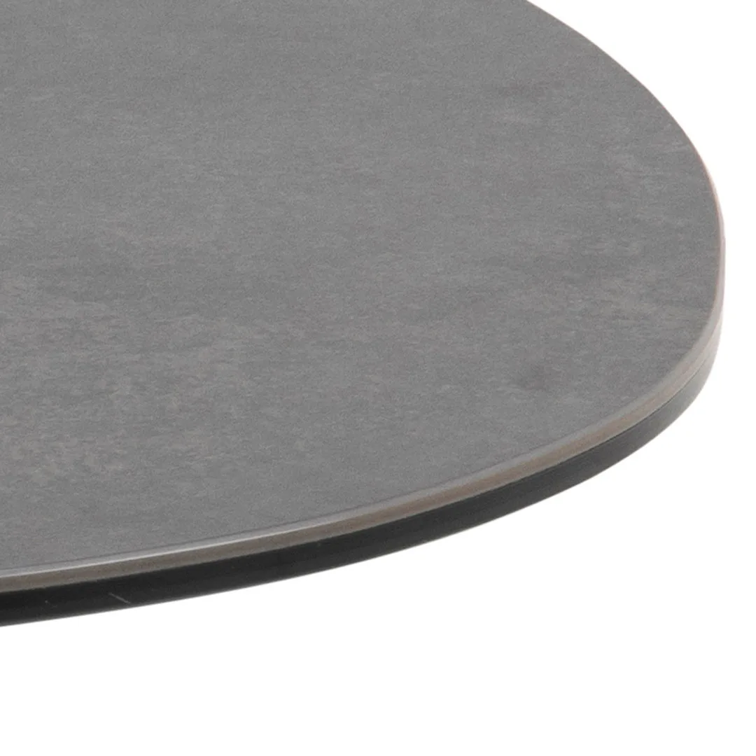 Barnsley Couchtisch 77 x 84 cm Glas Schwarz.