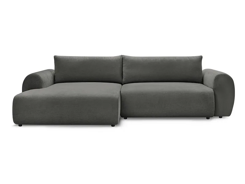 Ecksofa BOBOCHIC LUCIEN Stoff dunkelgrau