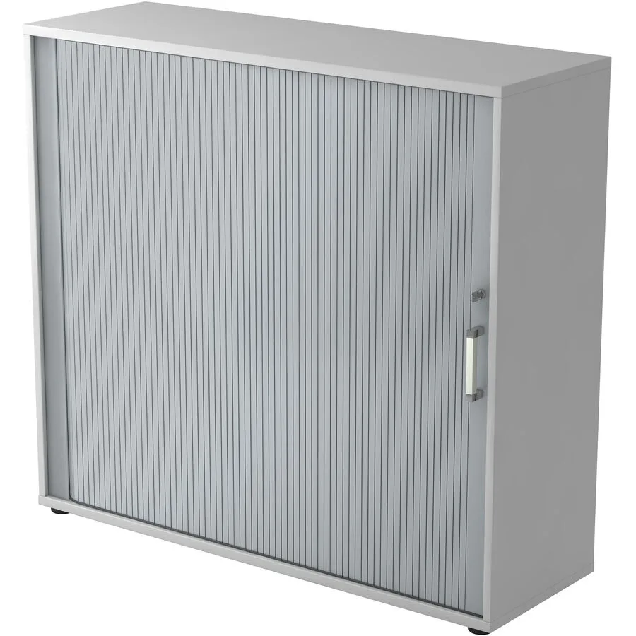 Aktenschrank Office Silber, Grau Holzwerkstoff, Kunststoff B 120 H 110 cm