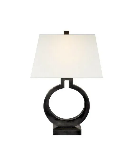 Ring Form bordlampe bronze