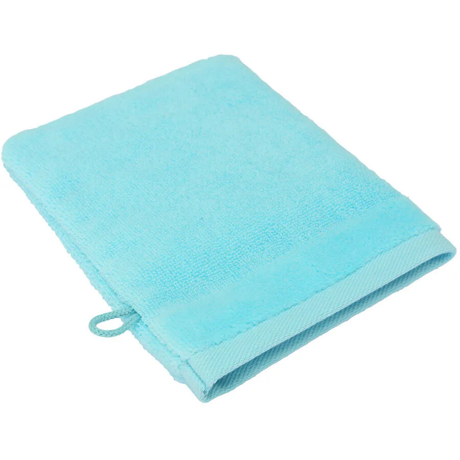 Living Home Waschhandschuh Softfeel türkis Baumwolle B 15 T 21 cm