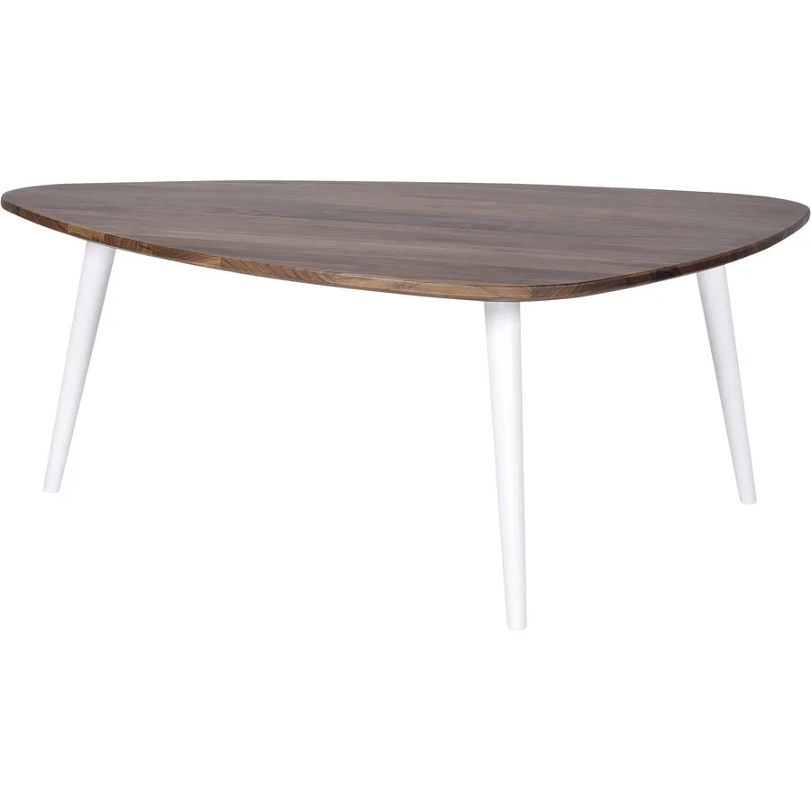 Salontisch Forlan II natur Nussbaum, MDF Massivholz B 90 T 60 cm