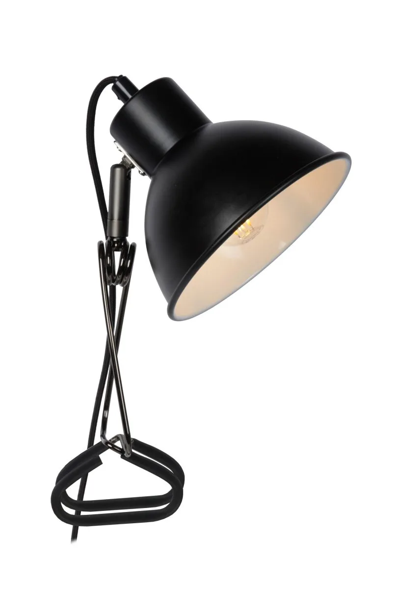 Lucide - Moys - Klämlampa - Svart