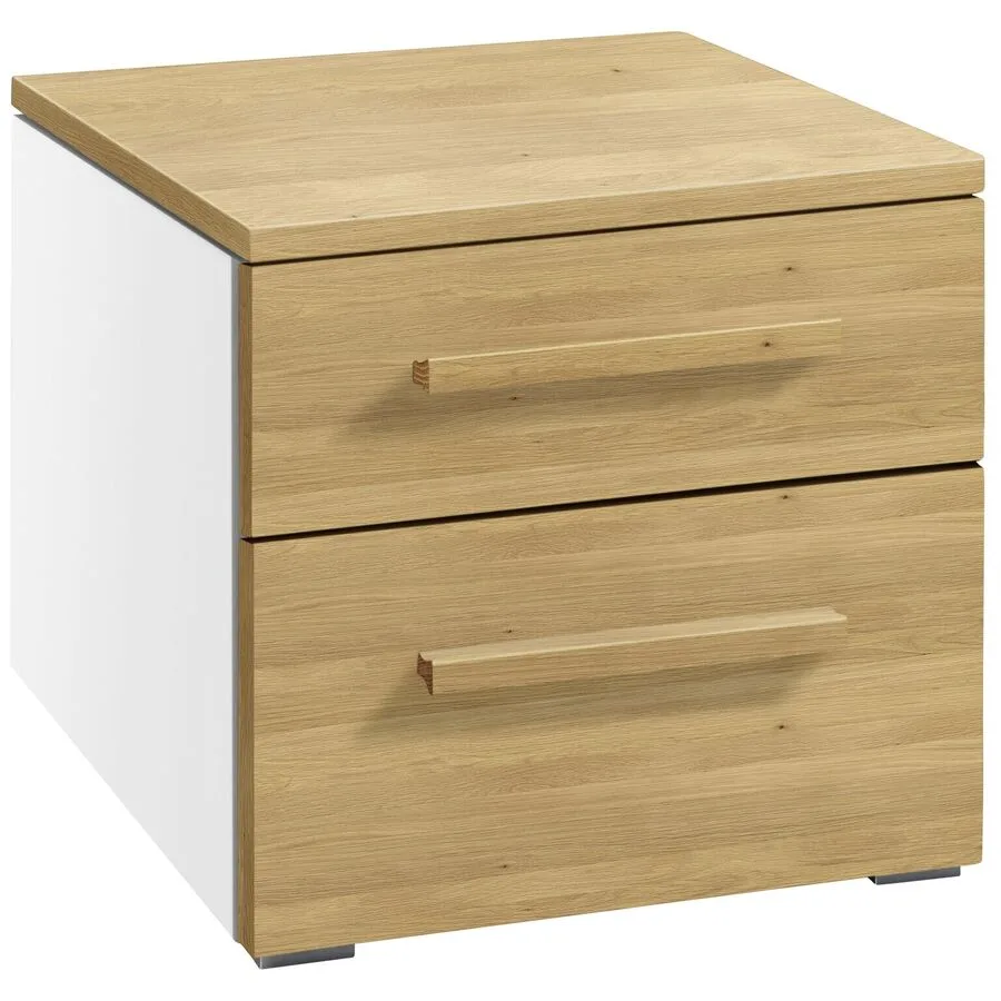 Hasena Nachttisch Arrabella Eiche hell Holz, MDF Massivholz B 45 H 41 cm