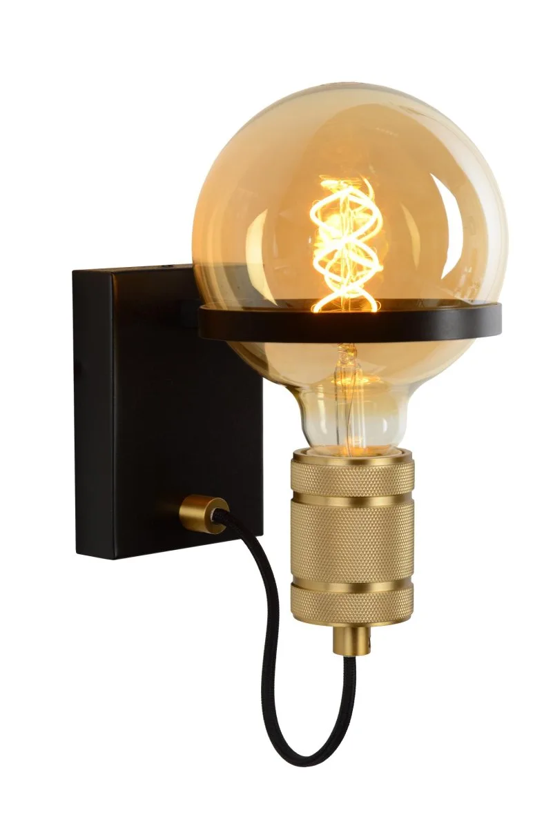 Lucide - Ottelien 22cm - Vägglampa - Svart