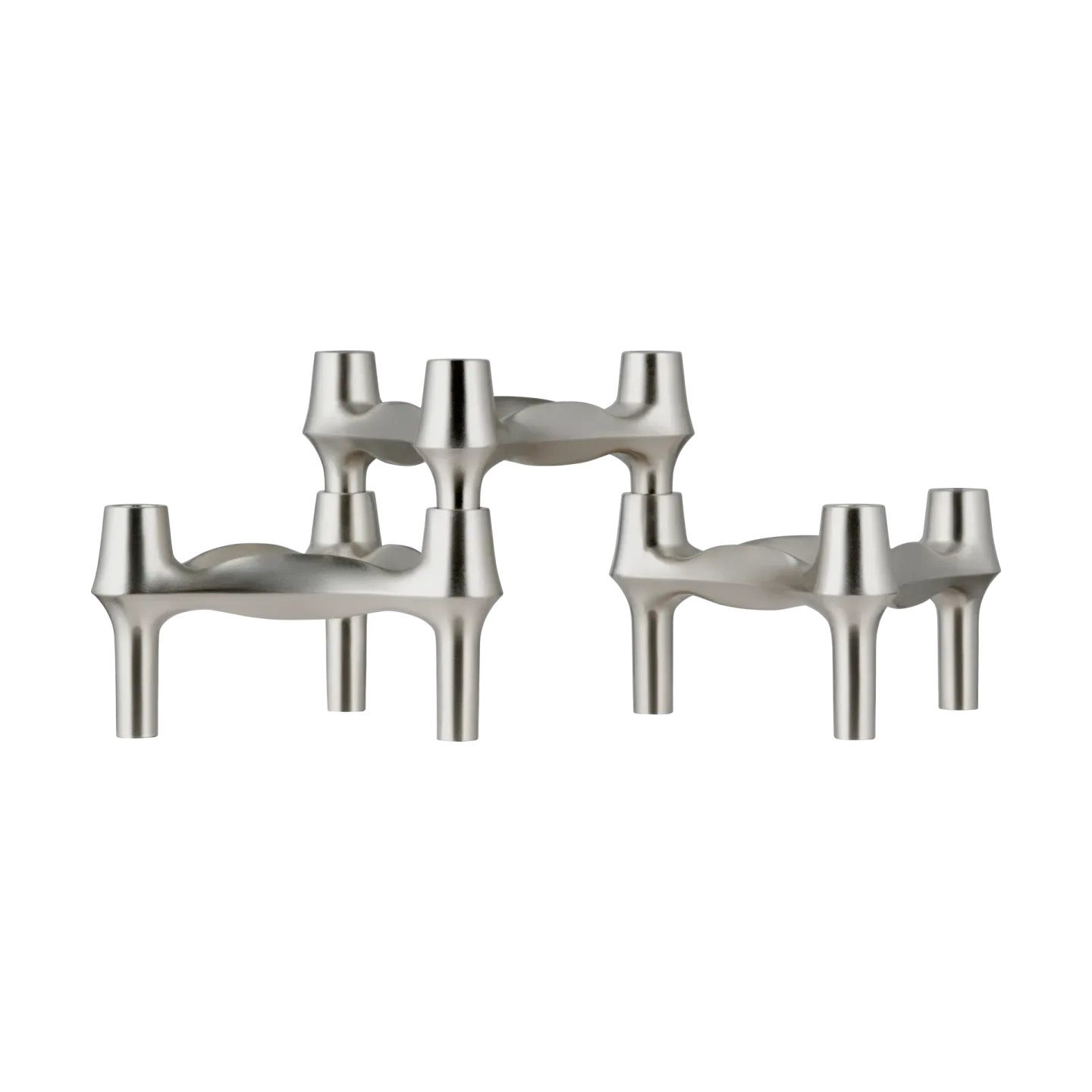 STOFF Nagel STOFF Nagel BMF ljusstake 3-pack Borstad krom