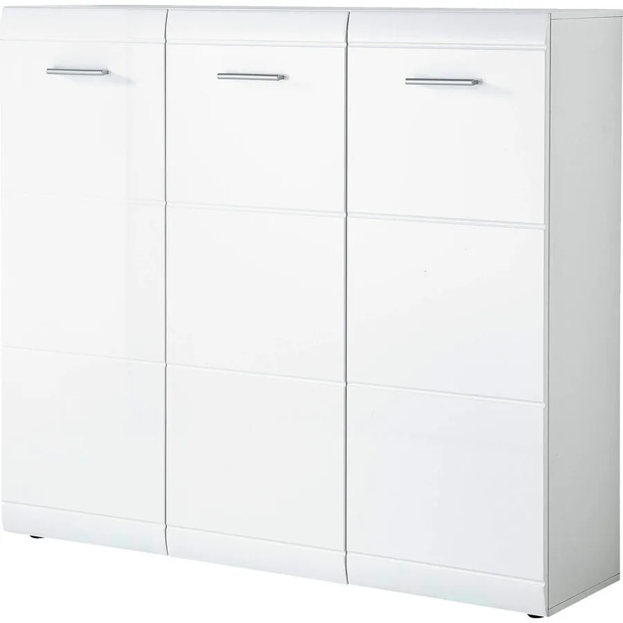 Schuhschrank Tuxford weiss Holzwerkstoff B 134 H 120 cm