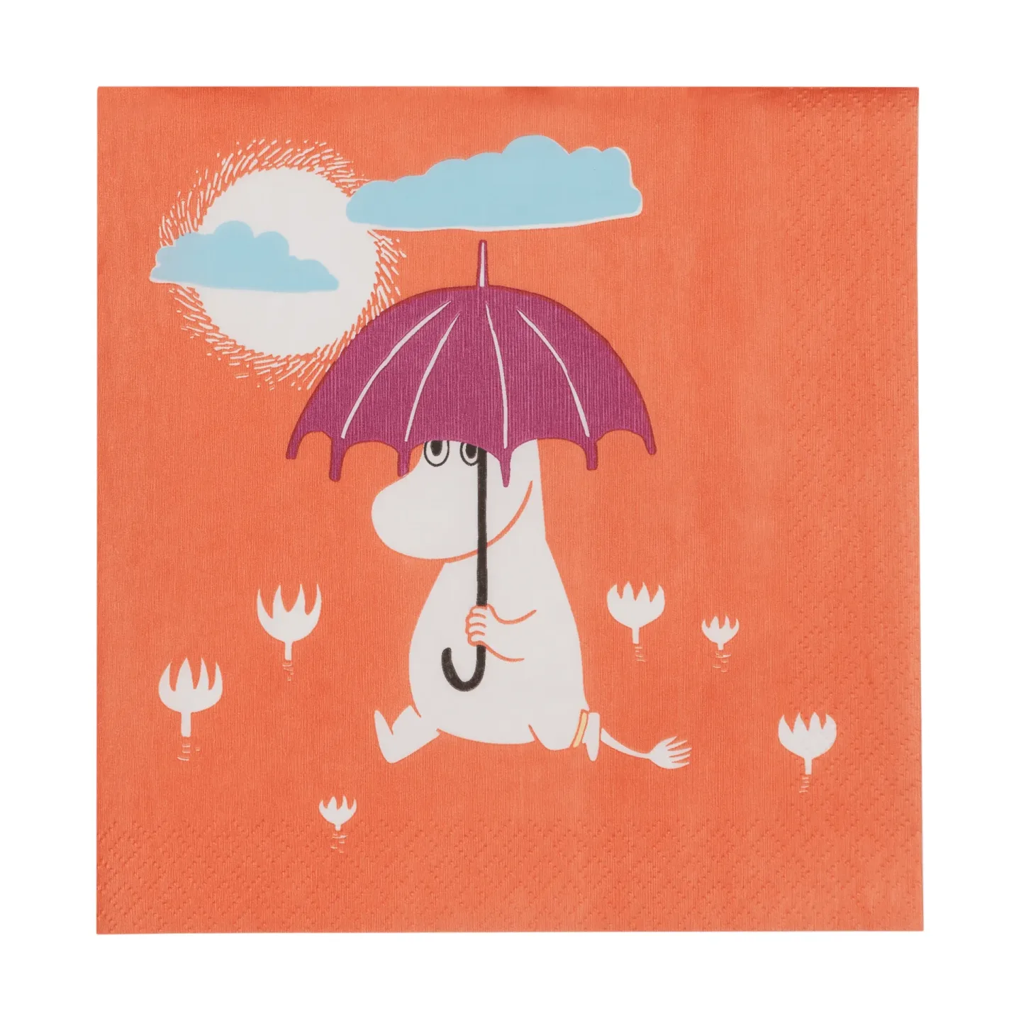 Moomin Arabia Mumin Papierserviette Unter dem Regenschirm, 20er-Pack