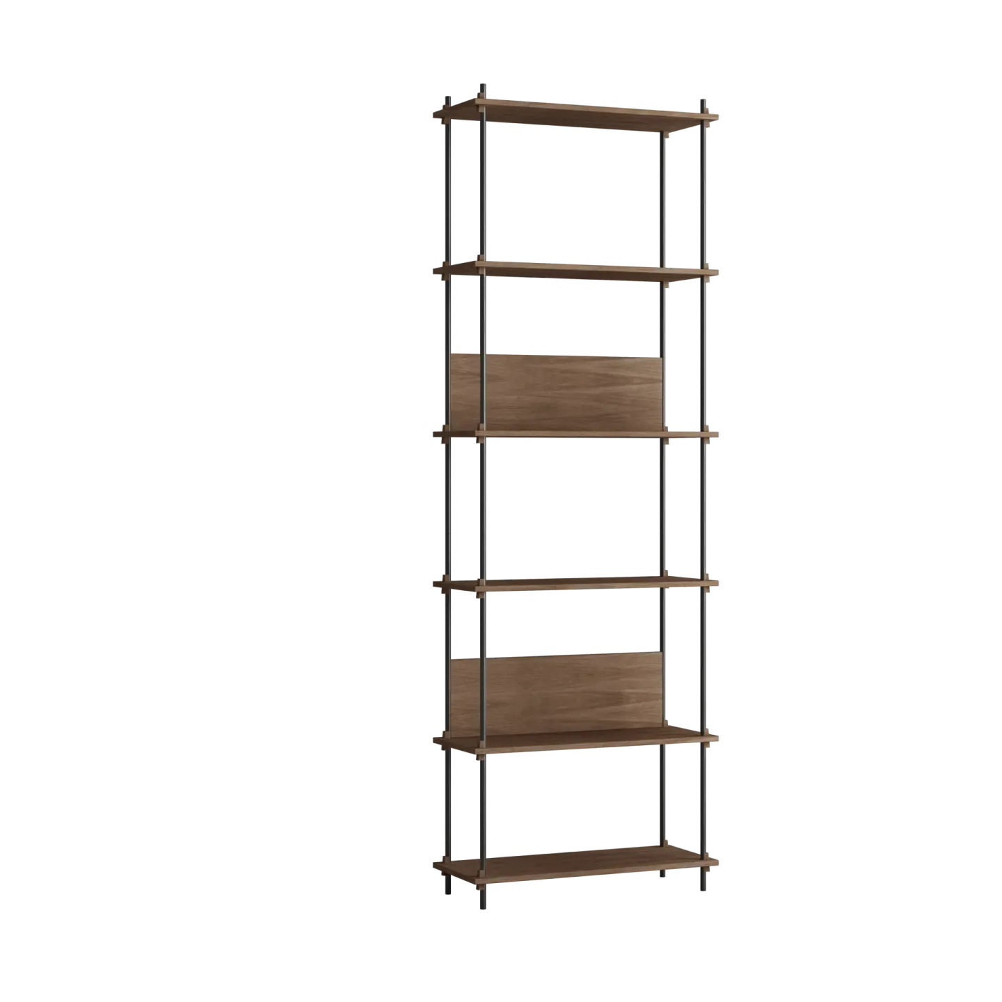 MOEBE Moebe shelving system s.255.1.A Räuchereiche-schwarz