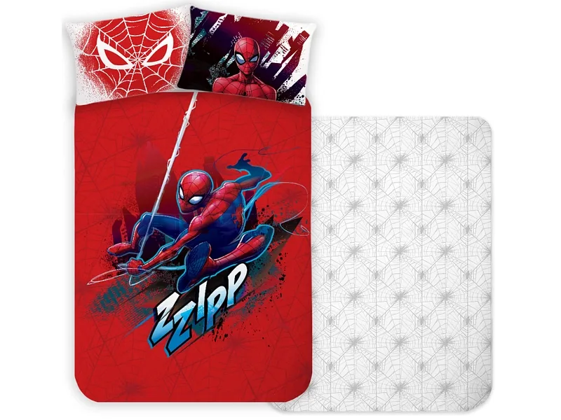 DISNEY Bettwäsche SPIDERMAN 160x210cm + 1*65x100cm baumwolle