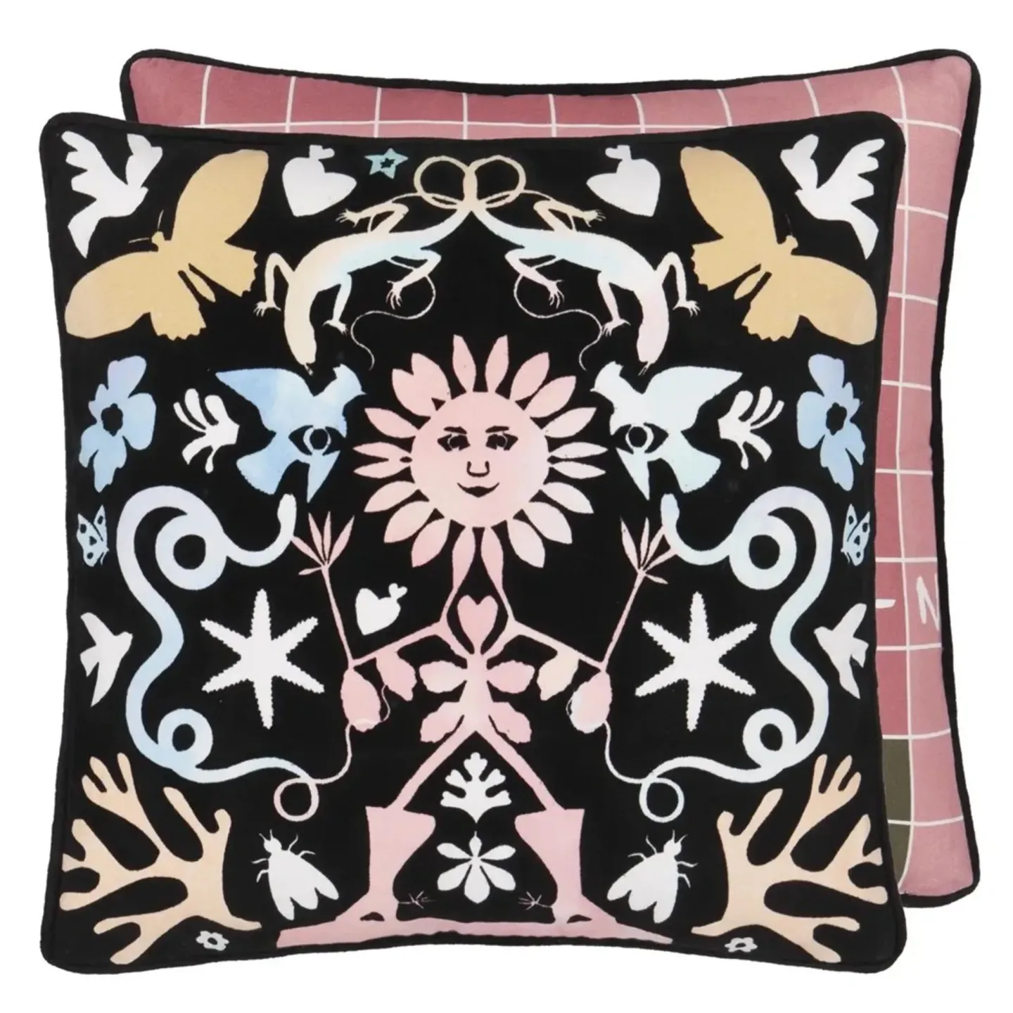 Designers Guild Kissen Reve de Papier - Jais Mehrfarbig | Schubiger Möbel