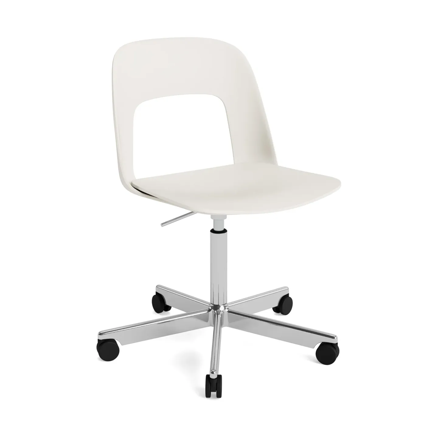 HAY Layout Chair 141 Stuhl Cream white-polerad aluminium