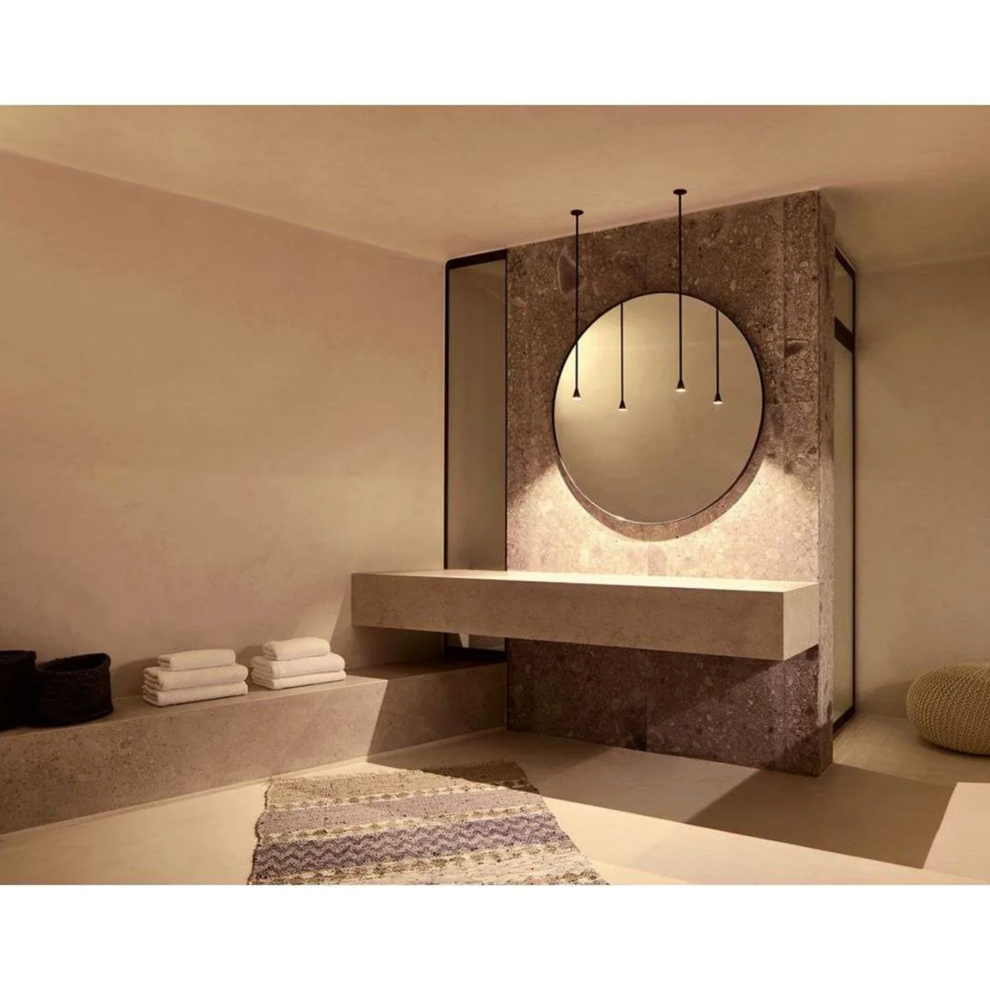 Austere Pendelleuchte Dim. Brüniert - Trizo21 - Wohnzimmer - Messing
