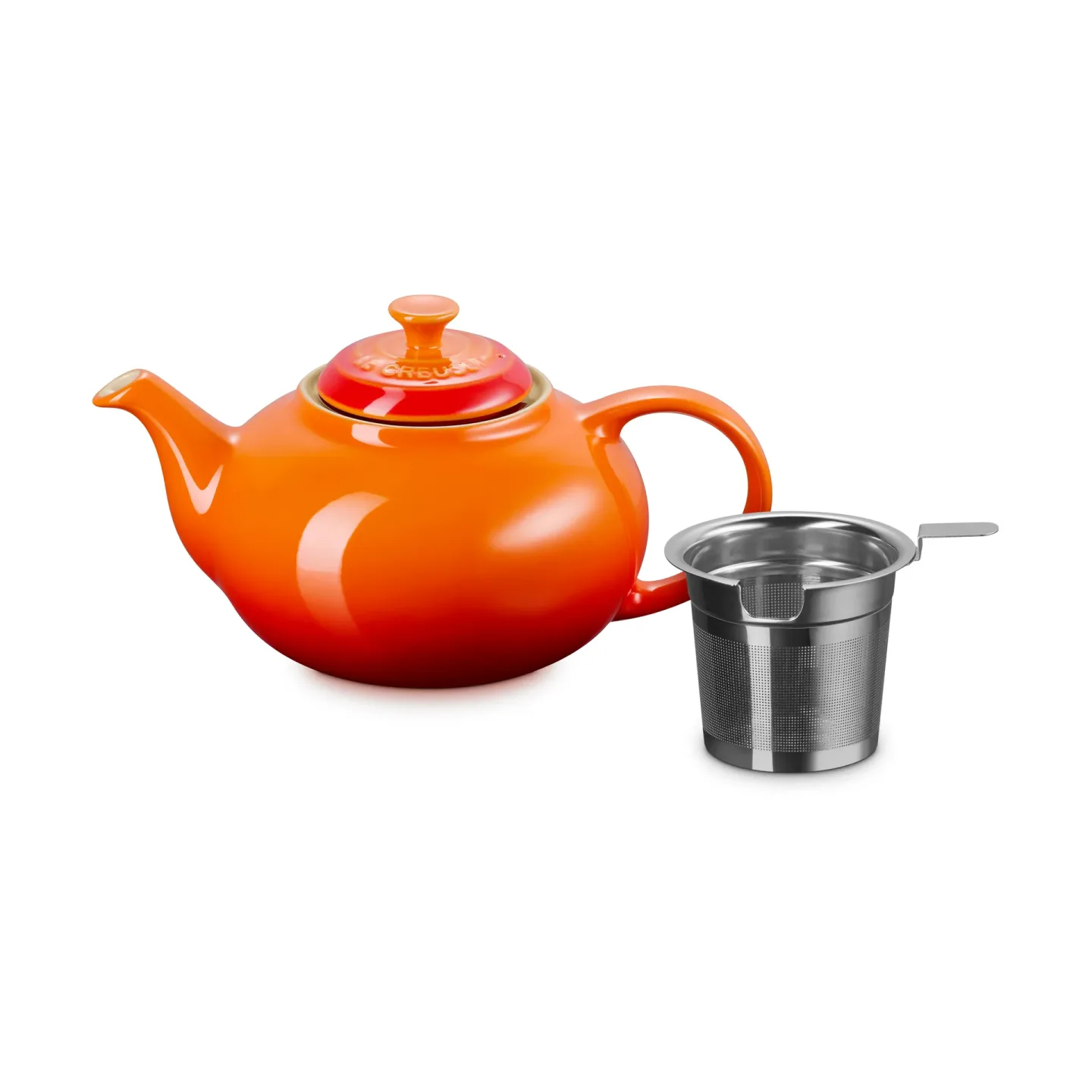 Le Creuset Le Creuset Teekanne Volcanic, mit Sieb, 1,3 l