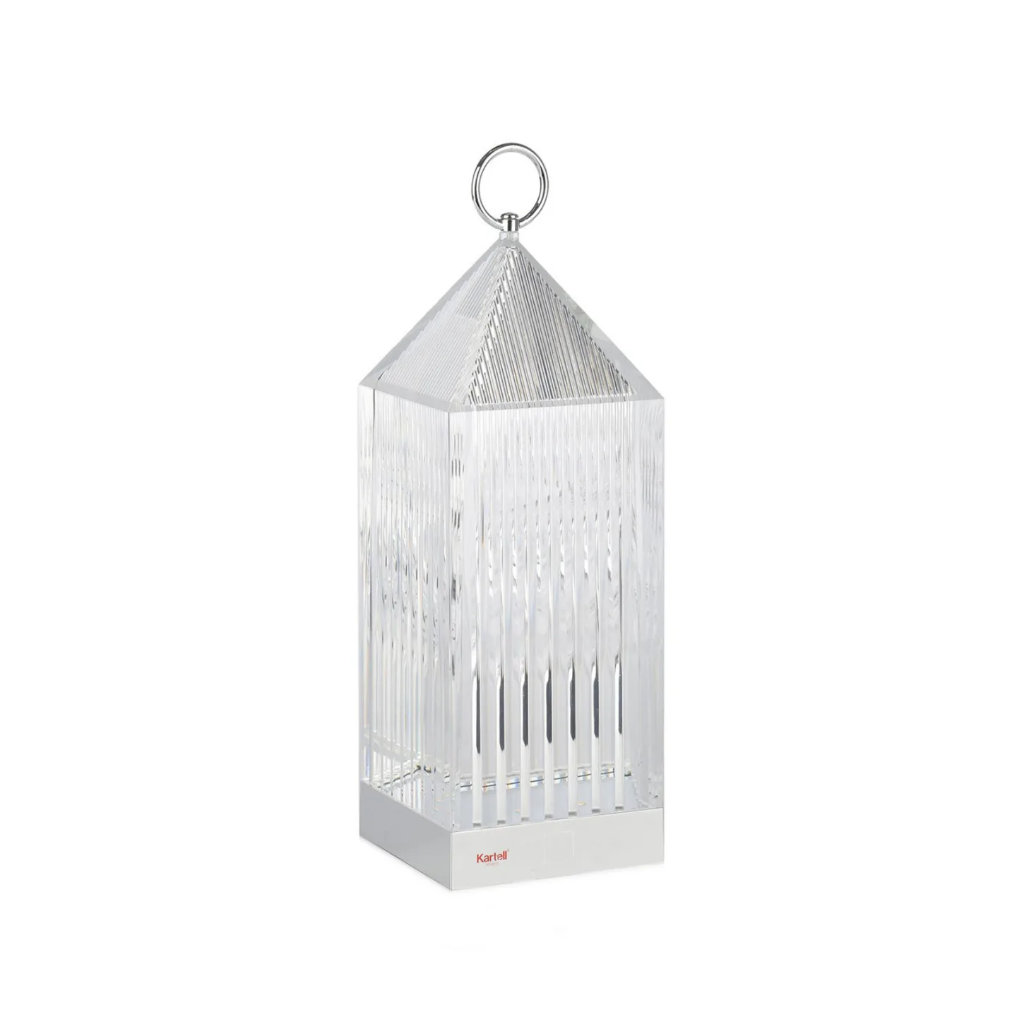 Lantern Portable Tischleuchte V2 Crystal - Kartell - Balkon - Design - Kunststoff - Laterne
