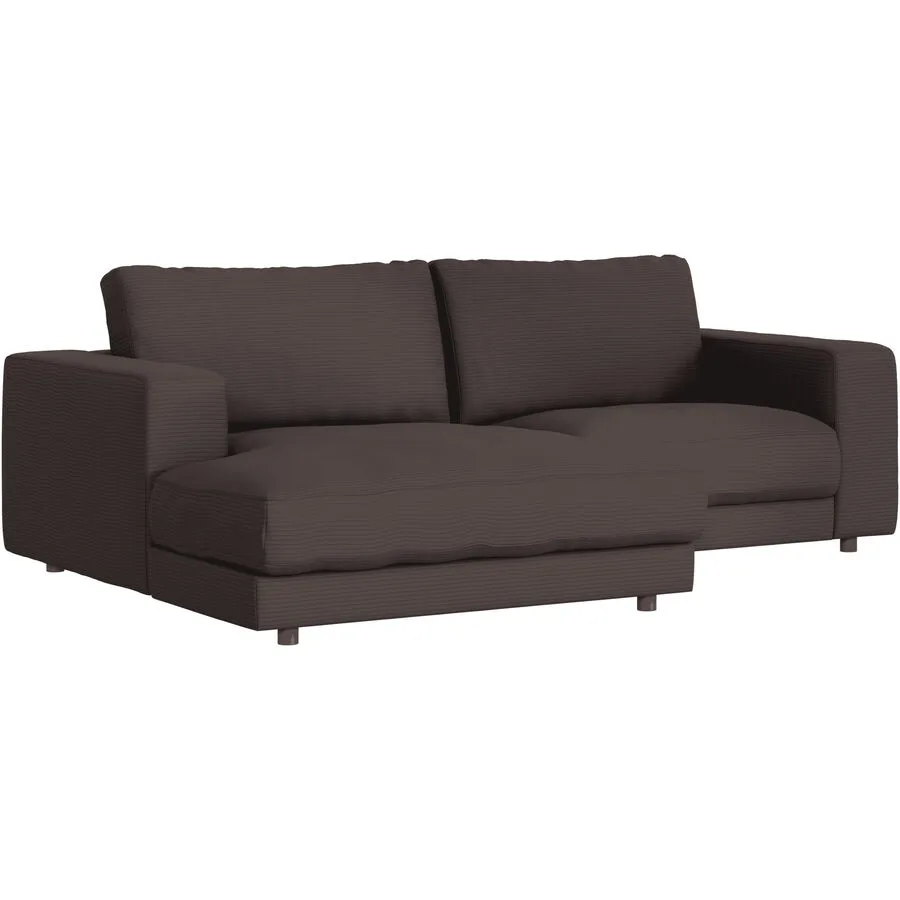Ecksofa Ava Links Bezug: 88% Polyester, 12% Polyacryl mocca B 240 T 170 cm - Möbel Konfigurator: Traummöbel individuell zusammenstellen