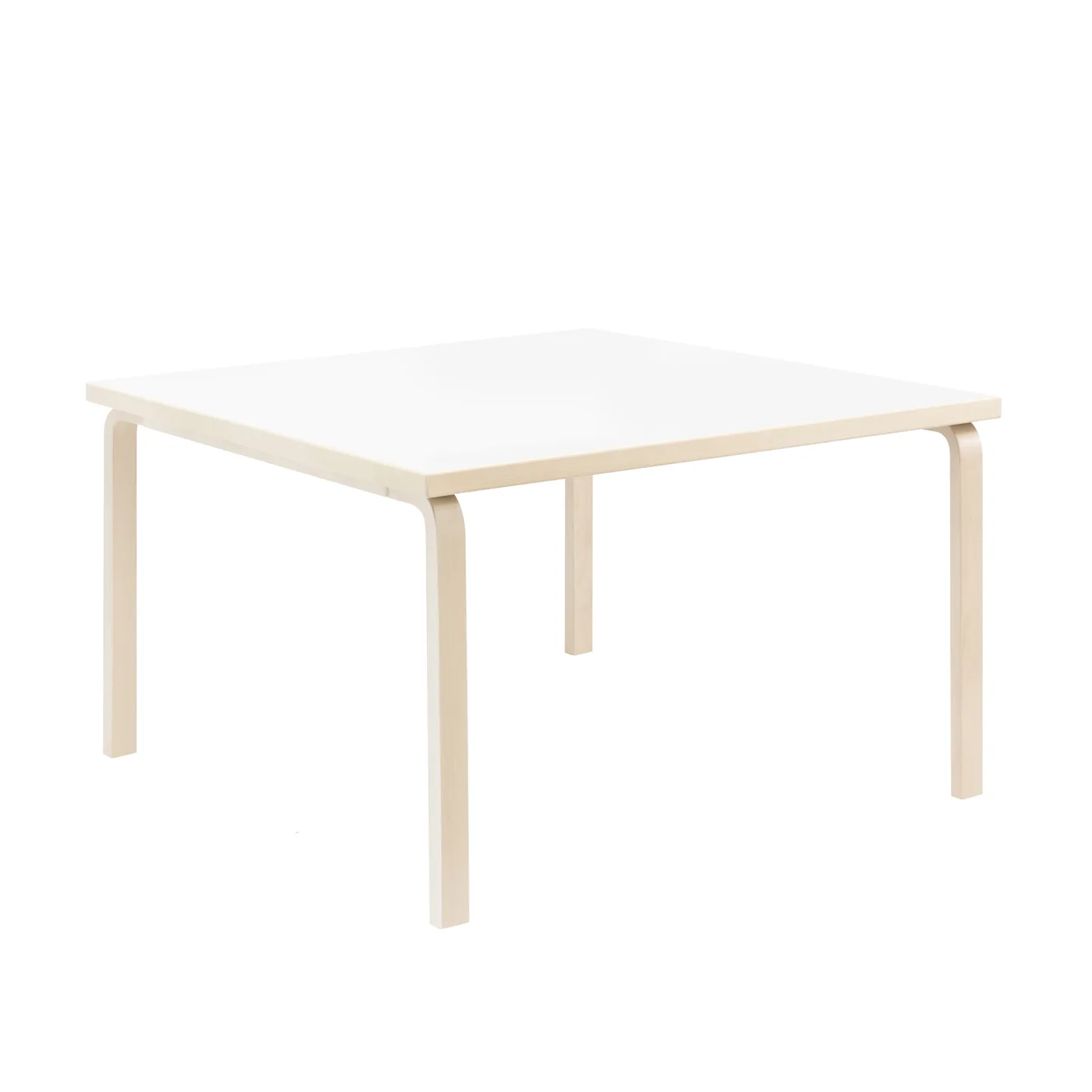 Artek - Aalto bord kvadratiskt 84 vit laminat - Matbord - Alvar Aalto - Vit - Trä