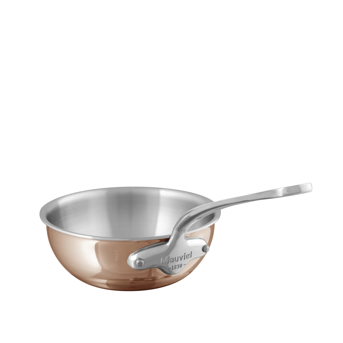 Mauviel - Sauté Pan M'6S Copper/Steel - 2 L - Stekpannor - Silver,Koppar