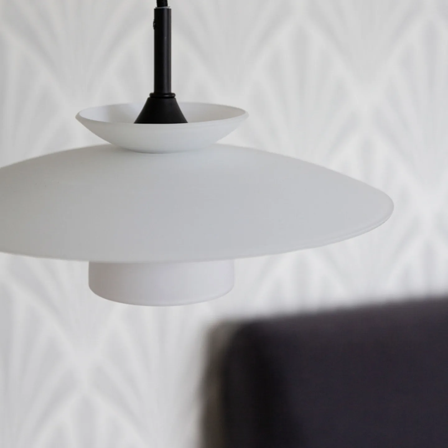 SCANDIC Hängeleuchte, Opalglas, Ø 25 cm, G9 - Halo Design - Wohnzimmer - Einflammig