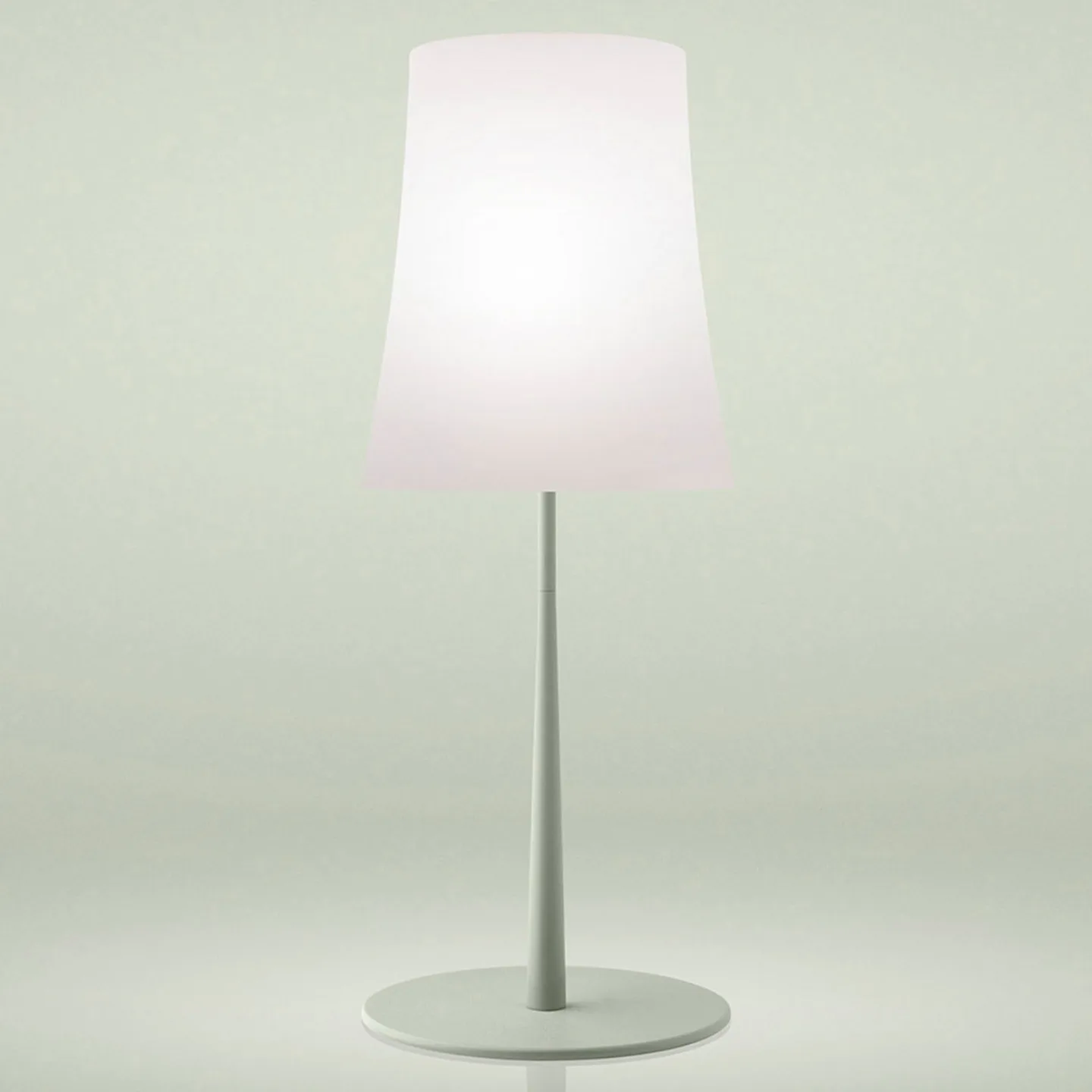 Birdie Easy Grande Tischleuchte Green - Foscarini - Wohnzimmer - Design - Metall - Mit Schirm