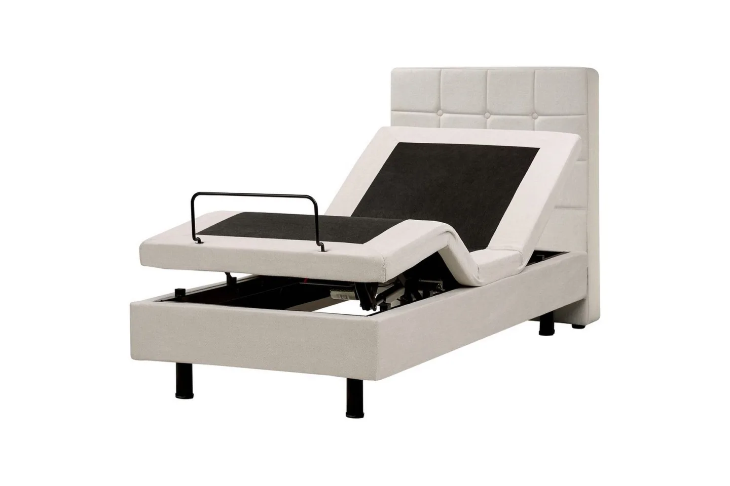 Justerbar säng Duke - Beige, 80x200 cm