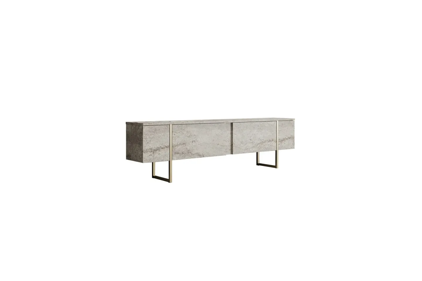 Luxe Tv-bänk 180 cm - Beige/Guld